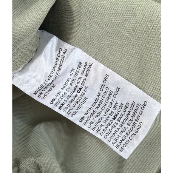 Chicos 0.5 Woman's Sz 6 Pull On Drawstring Casual Ankle Pants Sage - Picture 5 of 6